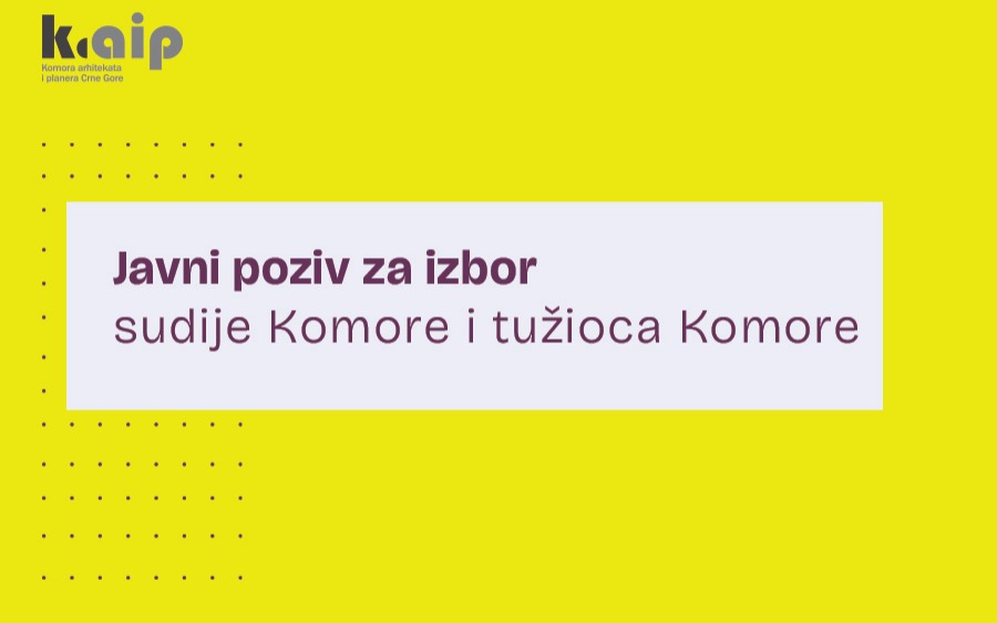 Javni Poziv za izbor Sudije i Tužioca Komore